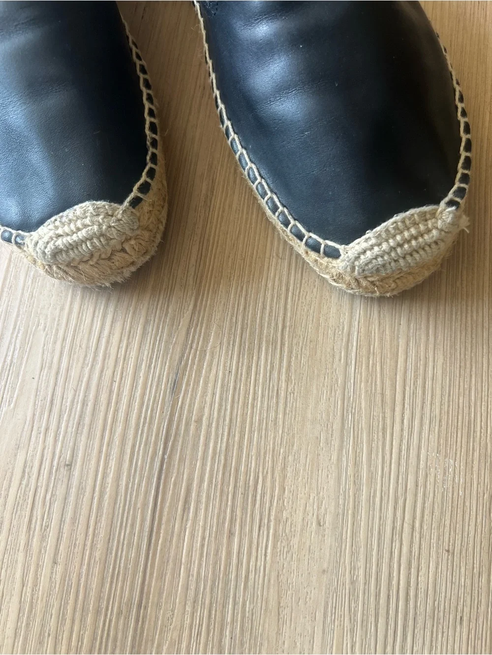 SOLUDOS Smoking Slippers/Leather Espadrilles • 8 (38.5 EU)